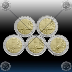 5 x 2 EVRO NEMČIJA (A,D,F,G,J) 2020 "Warsaw" UNC